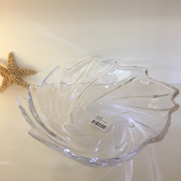 MIKASA Ambrose Bowl 12.75" NIB Leaf Design Party - Picture 2 of 13